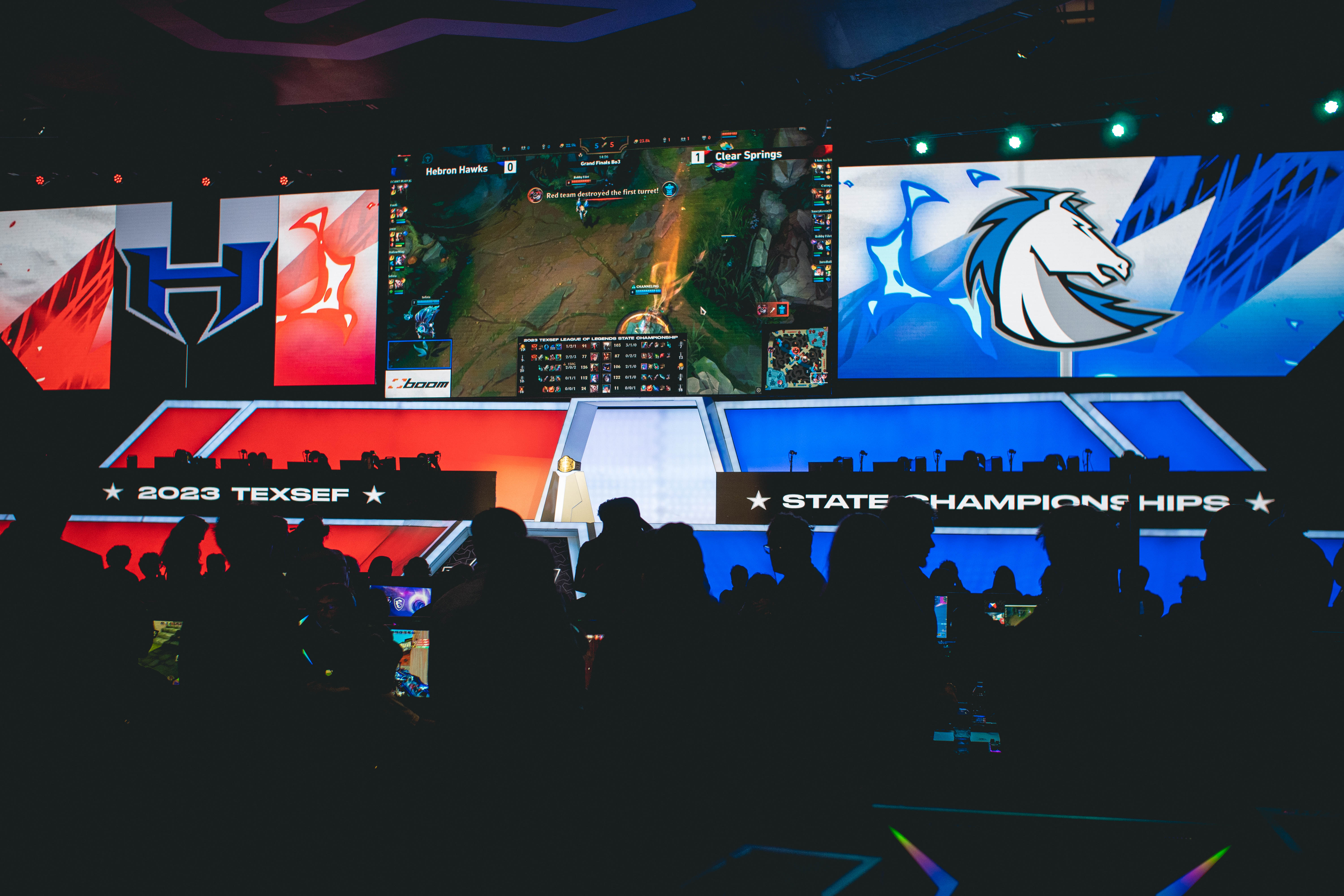 League of Legends Competition at TEXSEF High School Esports Championship April 2023 Arlington, TX