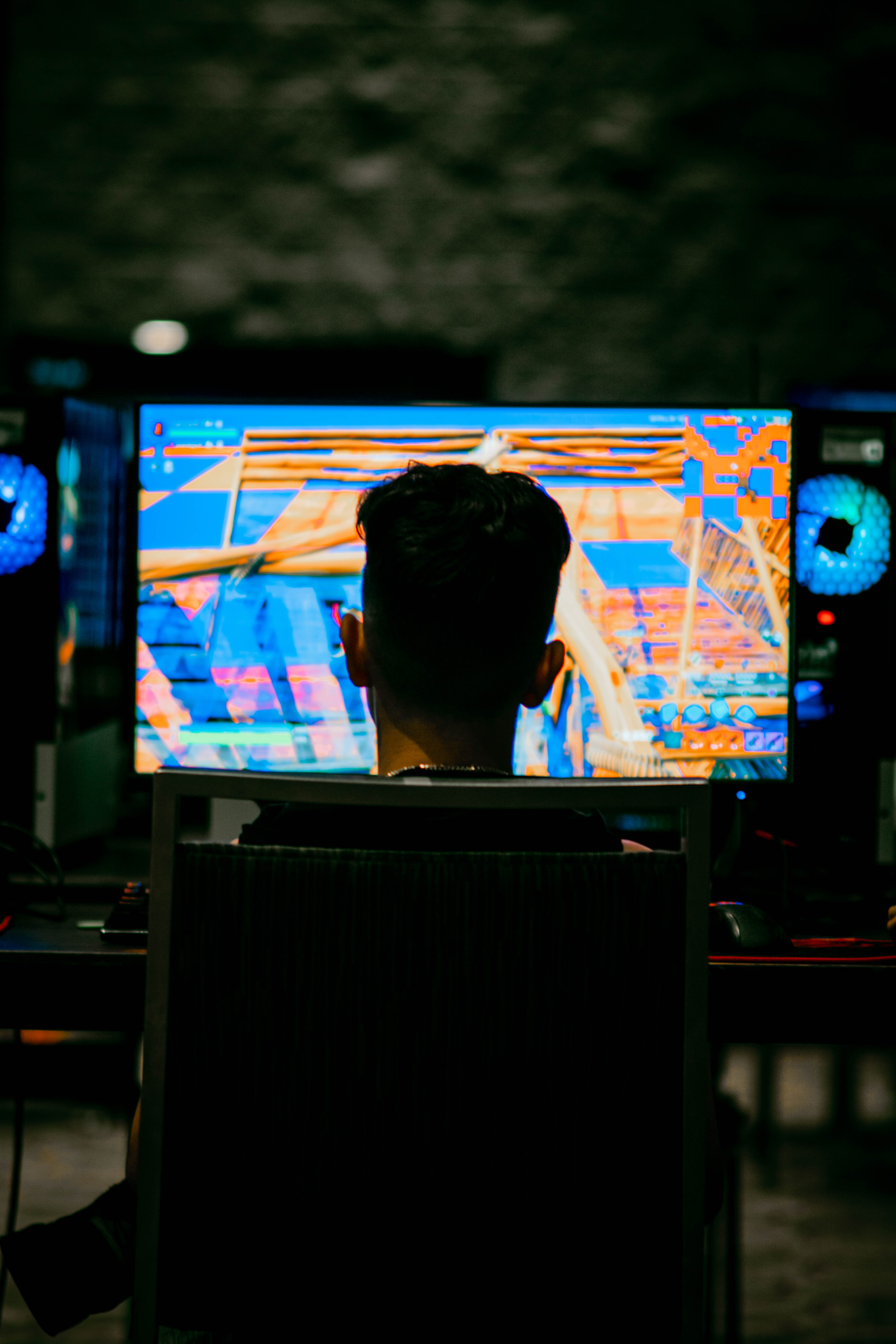 Child playing Fortnite at BattleCity Esports Orlando, FL