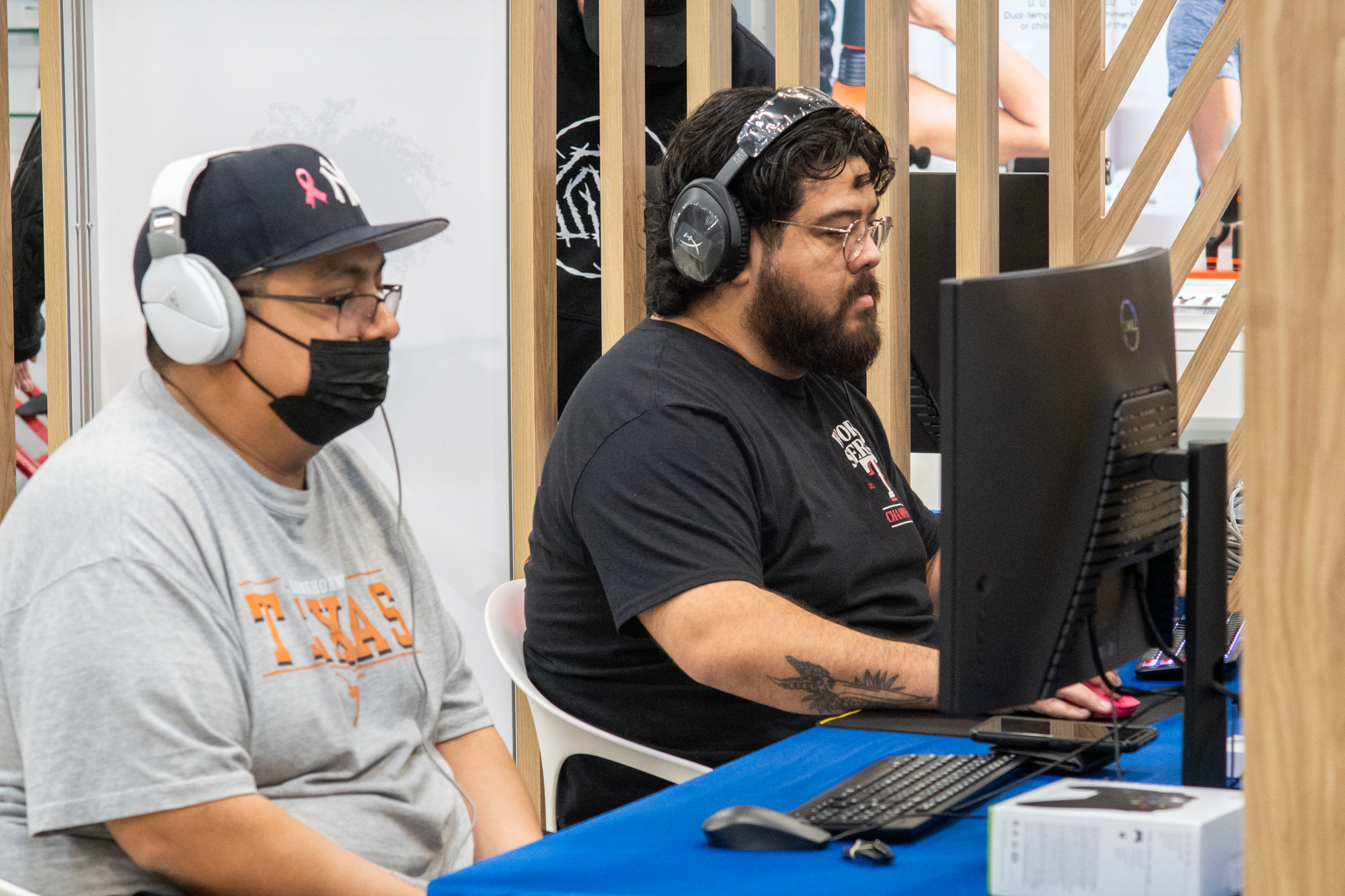 Gamers participating in the Native Gaming Halo pop-up event at Best Buy on 02/03/2024. Photo credit Rachel Olsen-Cooper