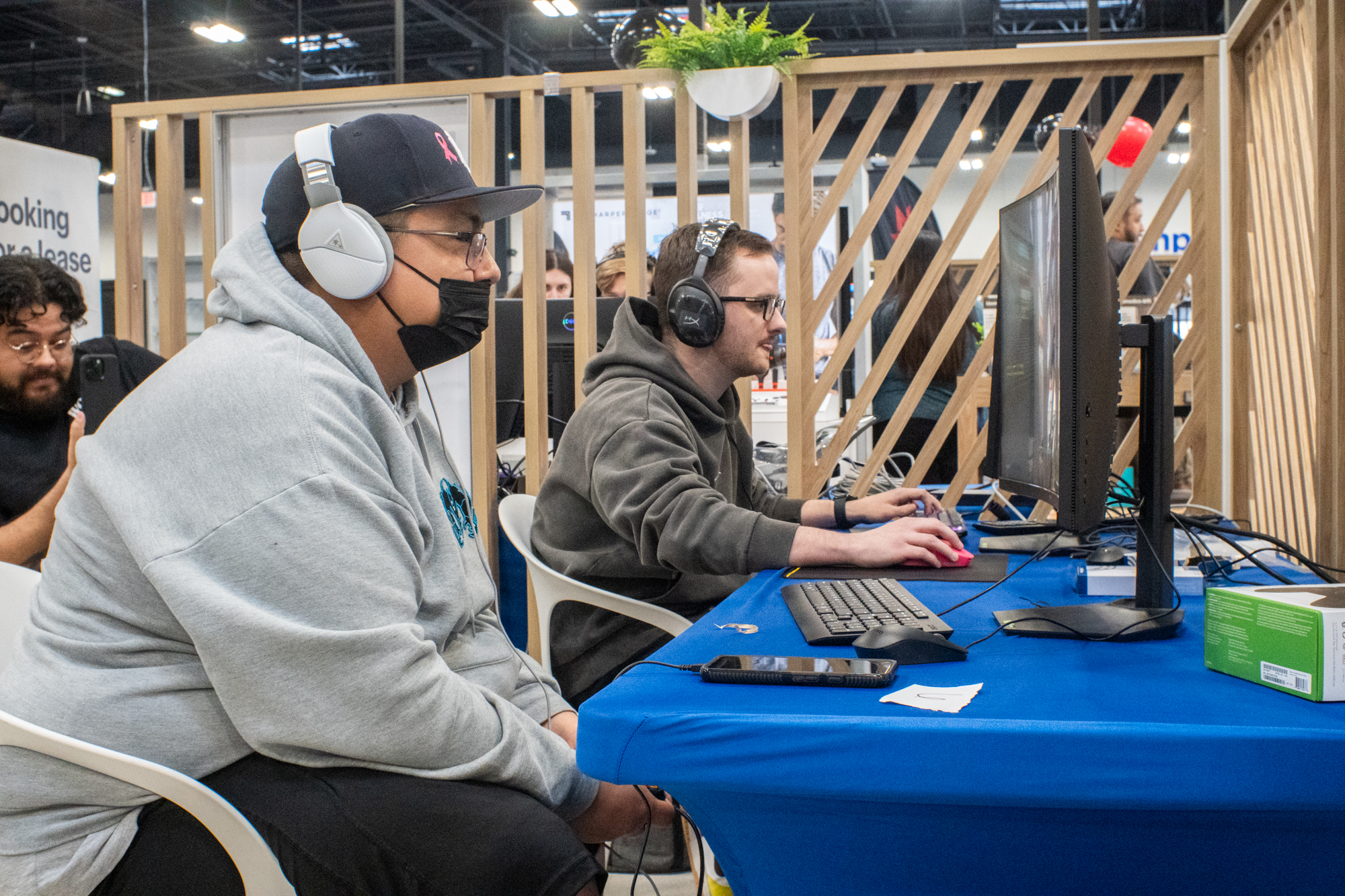 Gamers participating in the Native Gaming Halo pop-up event at Best Buy on 02/03/2024. Photo credit Rachel Olsen-Cooper